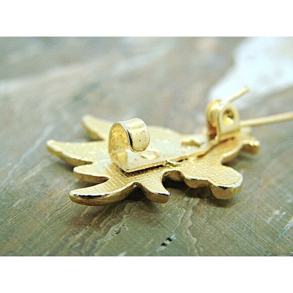 Vintage Road Runner Bird Brooch Blue Sapphire? Crystal Rhinestones Gold Tone 1x1 - Picture 9 of 12